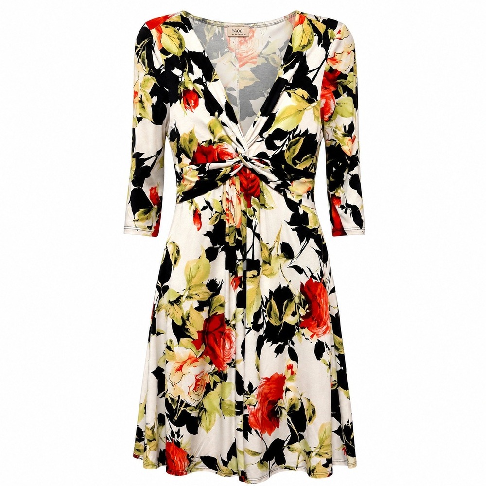 Moci Garden Party Midi Dress Womens Medium Romantic Soft Girl Parisian Chic